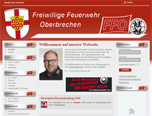Tablet Screenshot of feuerwehr-oberbrechen.de